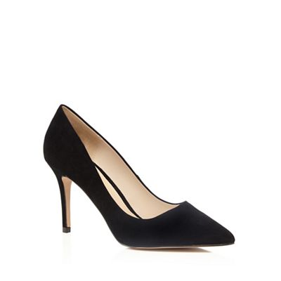 J by Jasper Conran Black 'Joss' suede pointed high shoes
